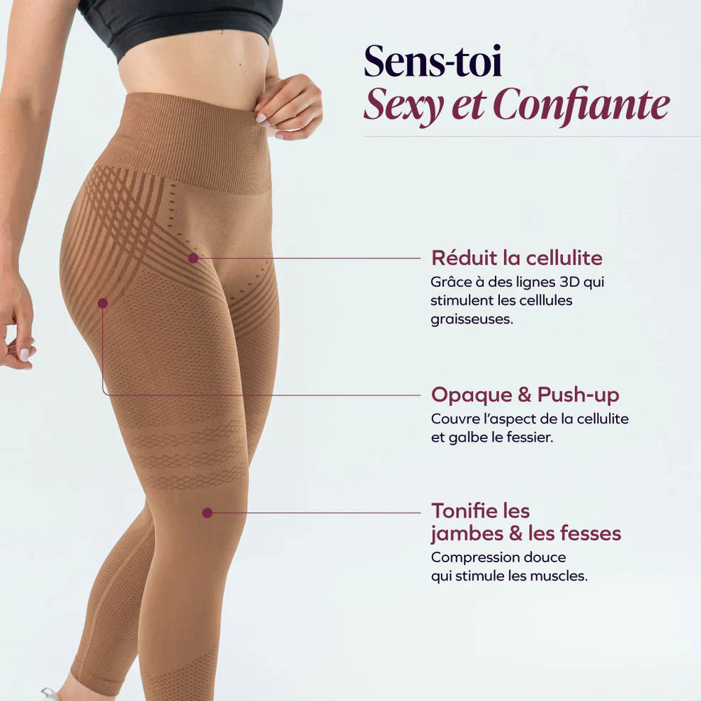 Legging 3D | Marron