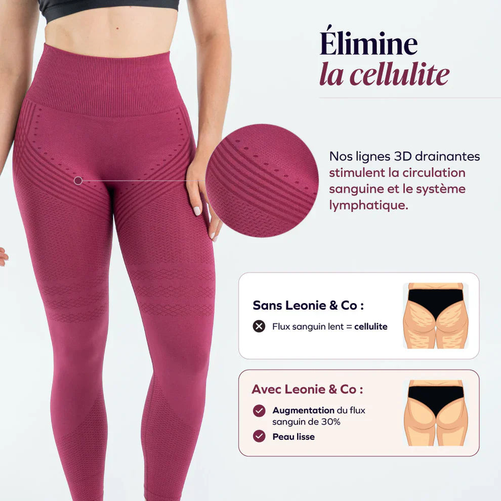 Legging 3D | Bordeaux