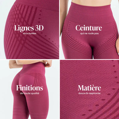 Legging 3D | Bordeaux