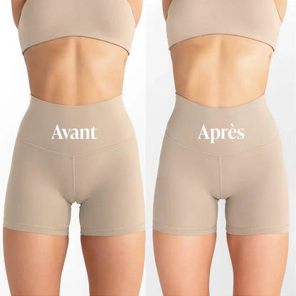 Tanga taille haute nude (Lot de 3)
